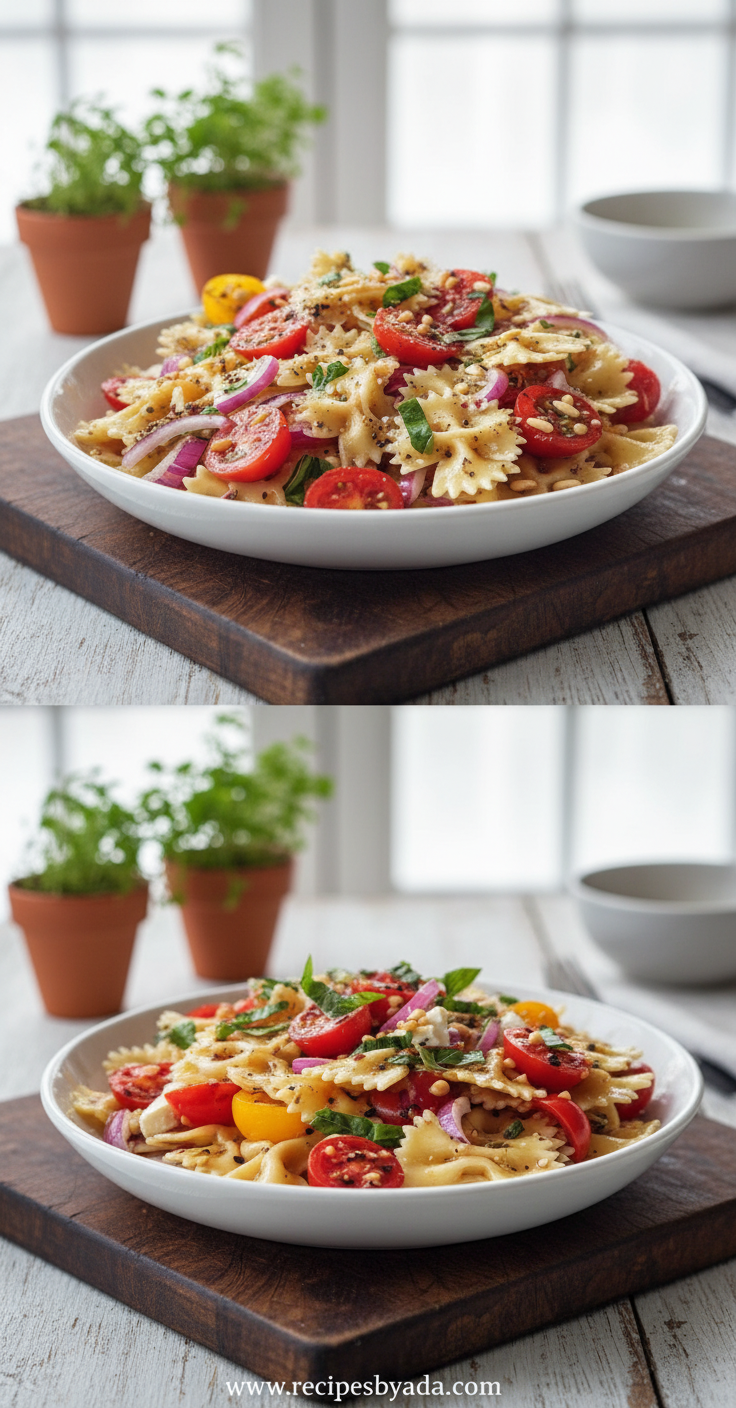 Ultimate Bruschetta Pasta Salad Recipe - Fresh Tomato Basil Summer Dish 8 bruschetta-pasta-salad_feature