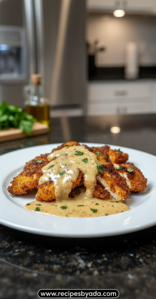 crispy-parmesan-chicken-with-a-rich-garlic-sauce---easy-dinner-idea---delectable-meal_feature