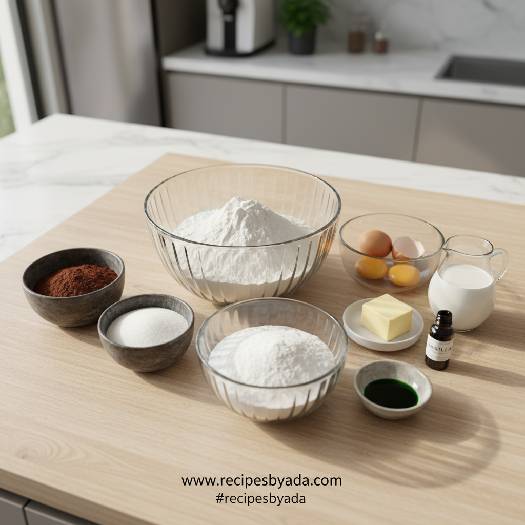 Fresh ingredients for cucumber strawberry salad