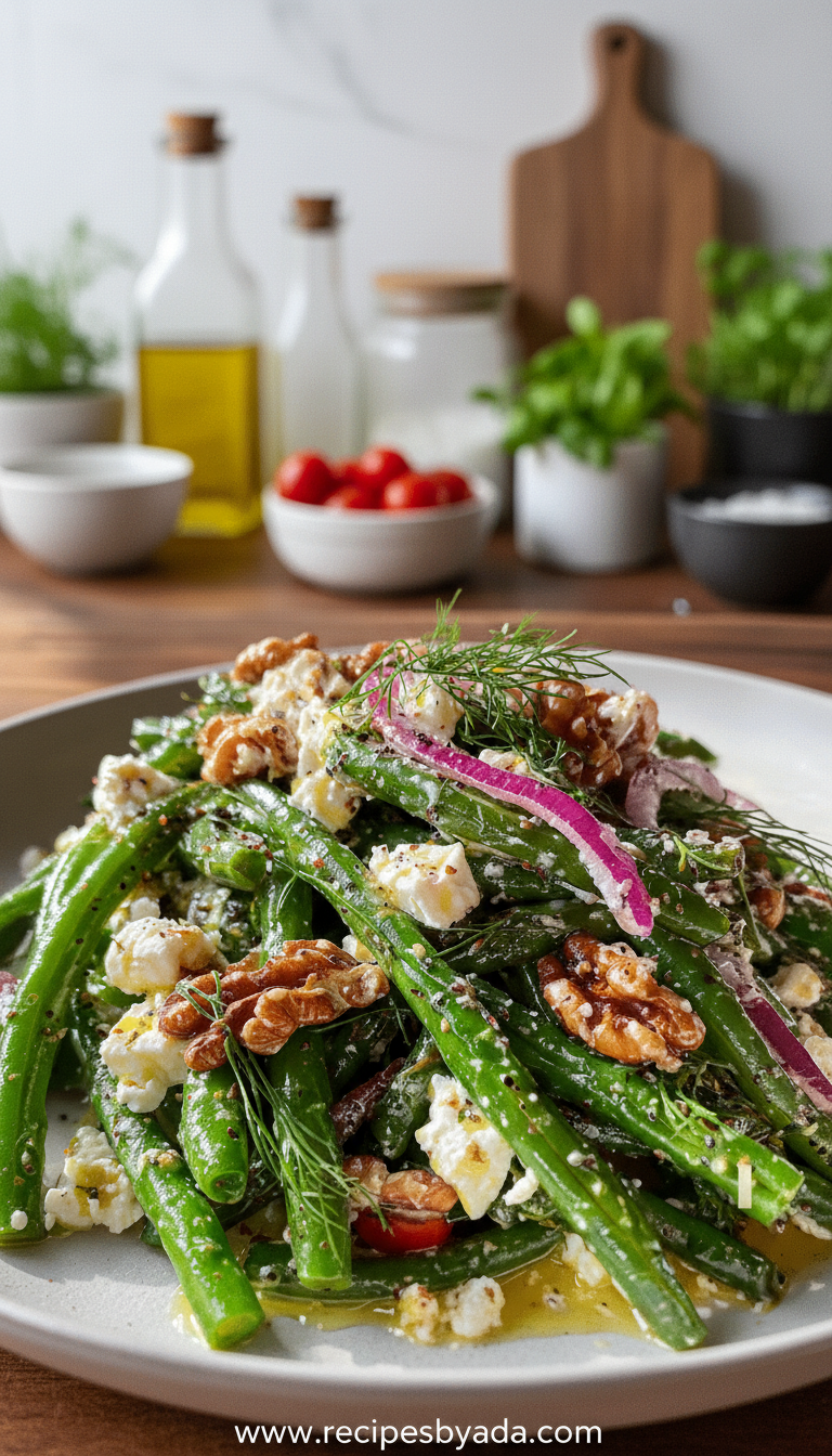 Fresh Green Bean and Feta Salad - 5 Easy Healthy Steps 6 fresh-green-bean-and-feta-salad-recipe-5-easy-healthy-steps_feature