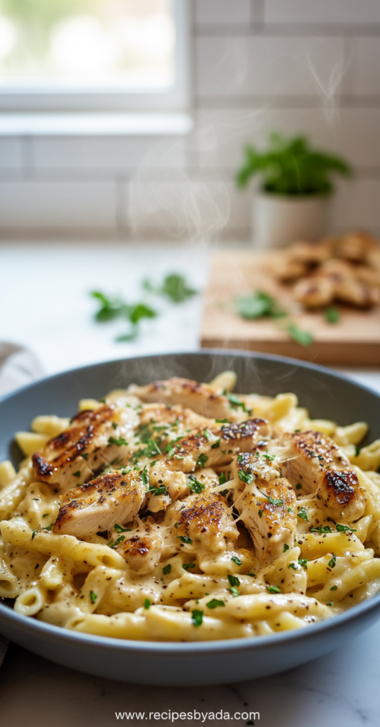 irresistible-creamy-rotisserie-chicken-pasta-recipe_feature
