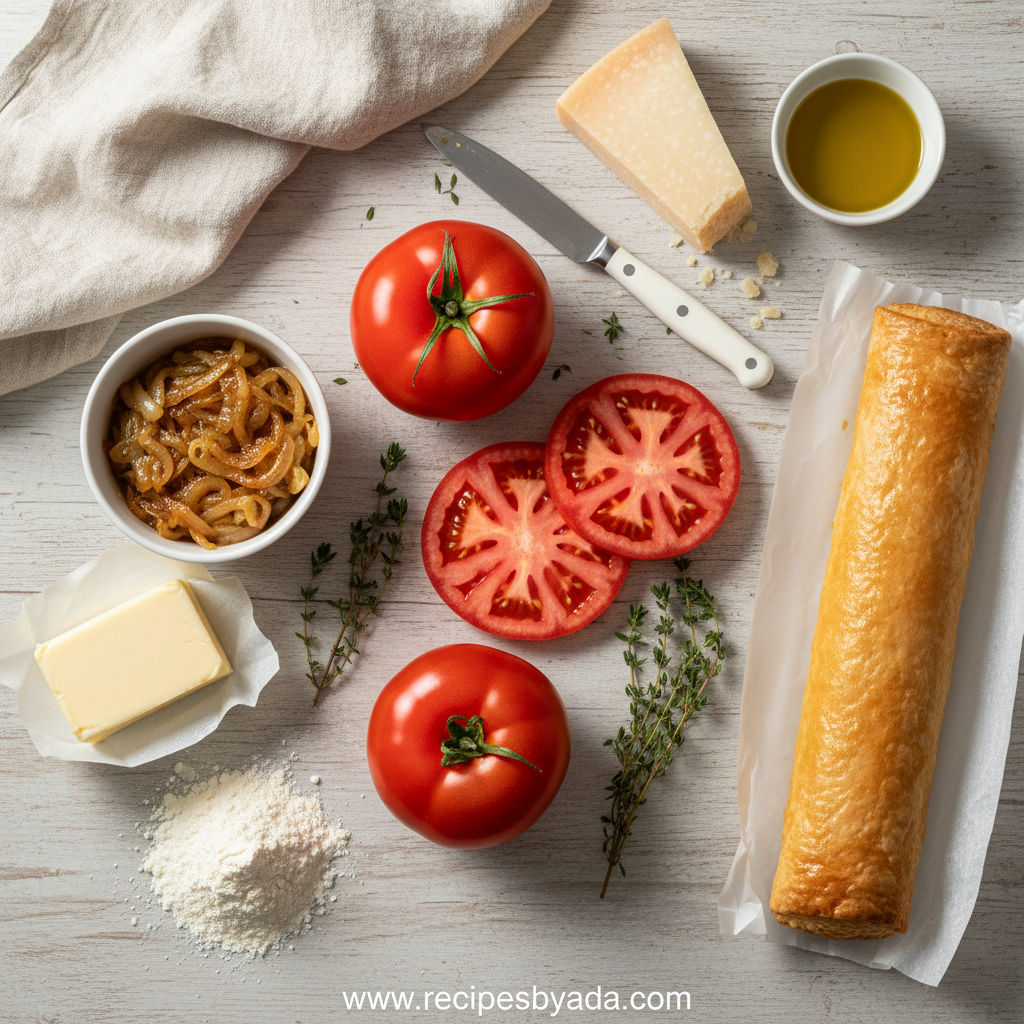 Ingredients for Beefsteak Tomato Tart