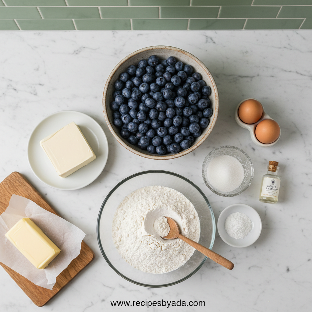 Deluxe Blueberry Cream Cheese Muffins – A Rich and Tangy Breakfast Treat 2 Ingredients for Blueberry Cream Cheese Muffins