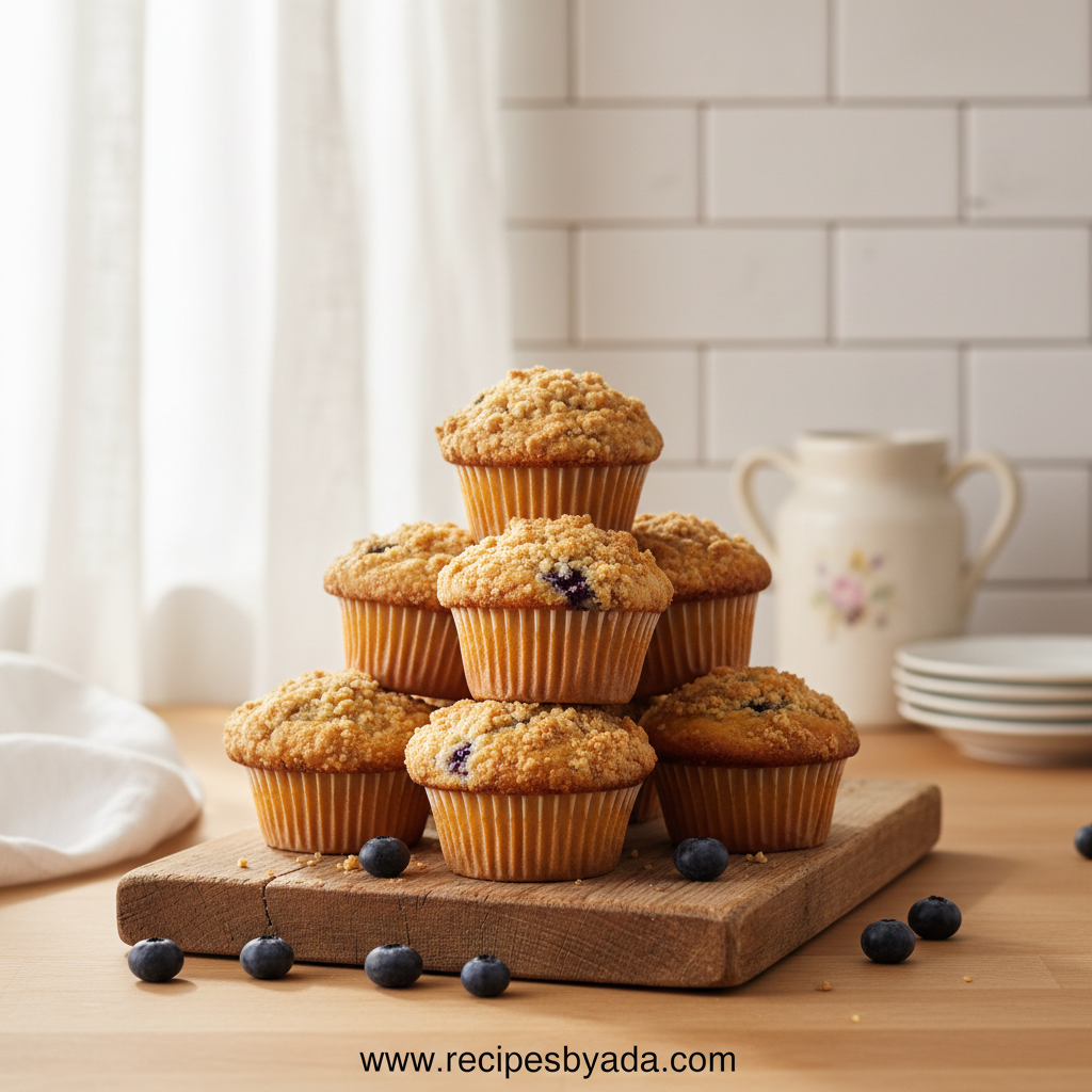 Irresistible Blueberry Crumble Muffins – Bakery Style & Juicy 3 blueberry-muffins-with-crumble-topping--juicy---irresistible_feature