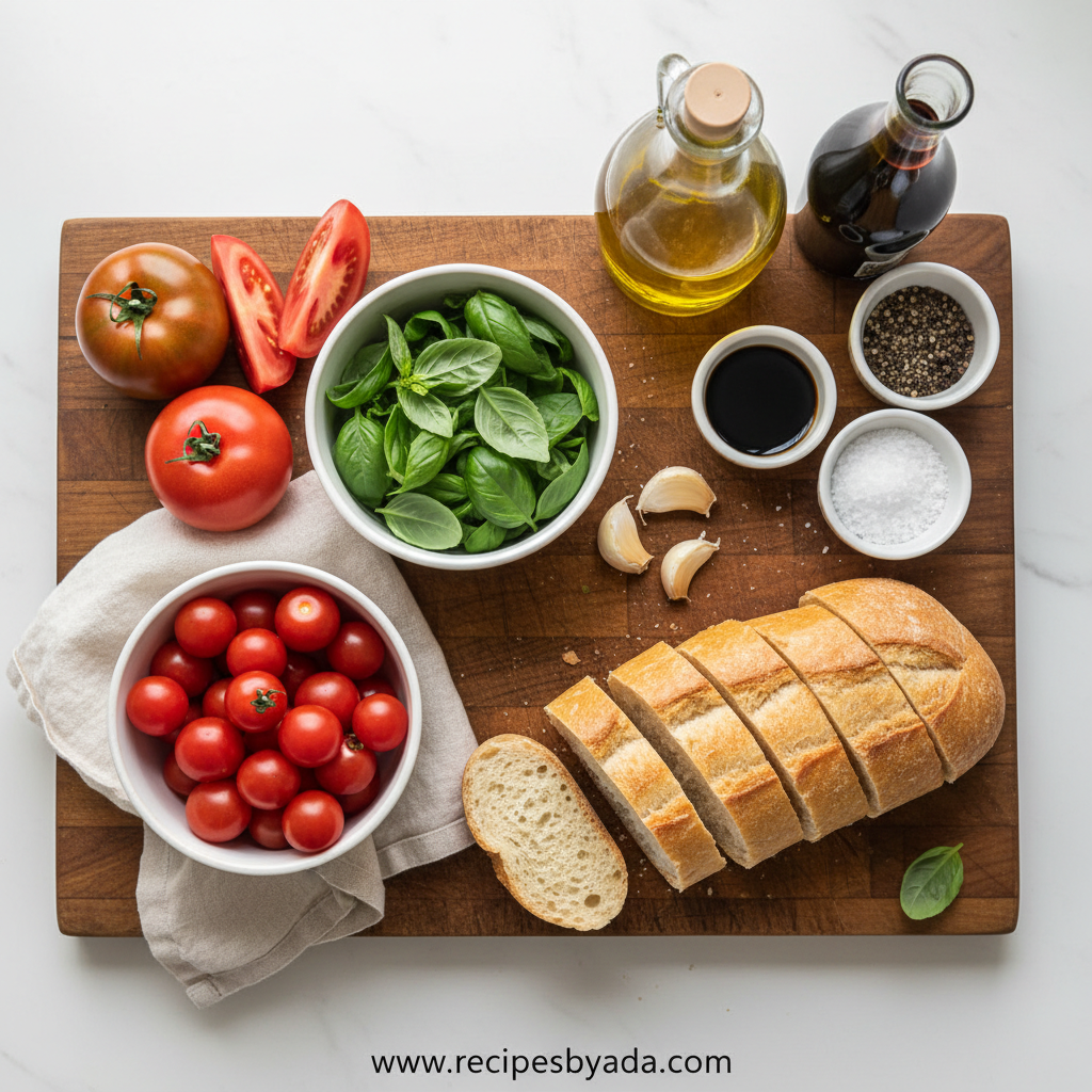 Bruschetta Ingredients