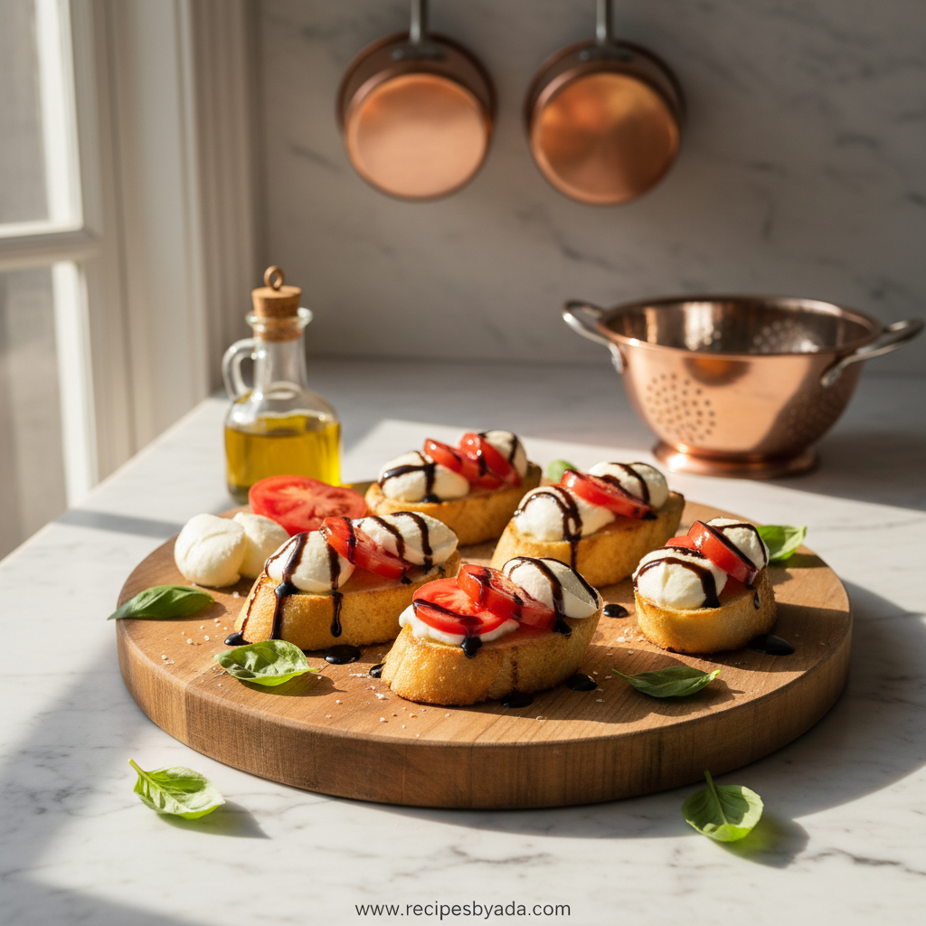 Ingredients for Caprese Bruschetta
