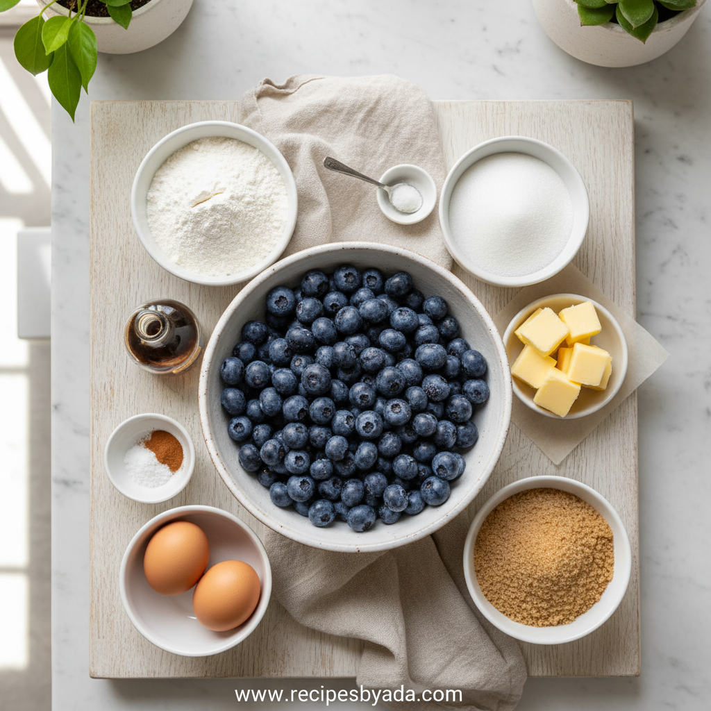 Bakery Style Blueberry Streusel Muffins – The Ultimate Fluffy Recipe 2 Ingredients for Bakery Style Blueberry Streusel Muffins