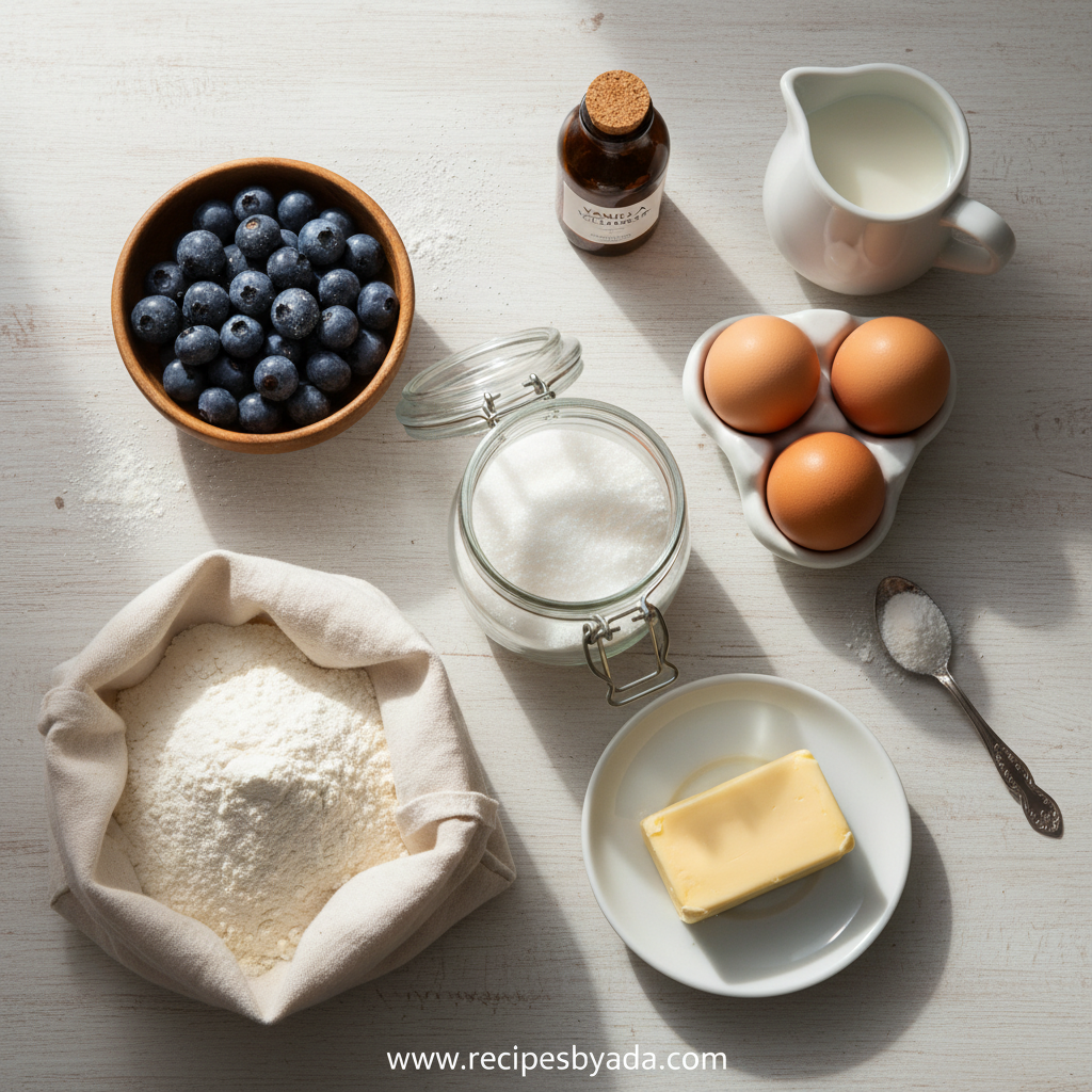 Blueberry Muffin Ingredients